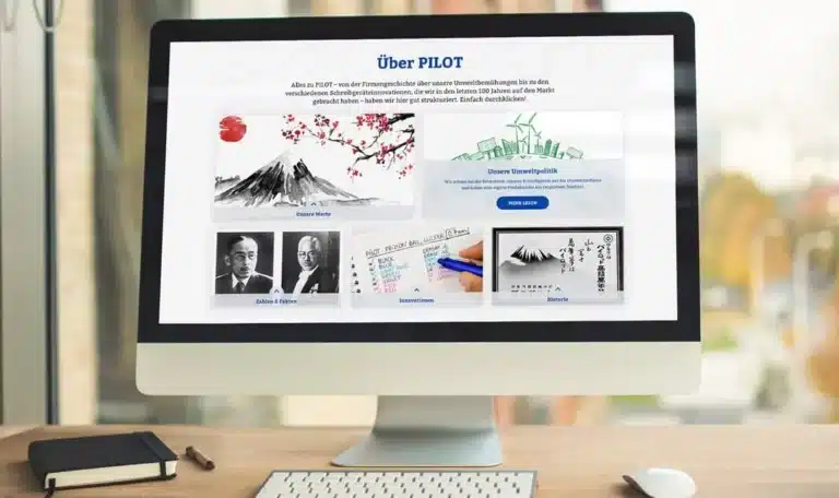 Ein Stift für alle Fälle: der neue PILOT Shopware Shop