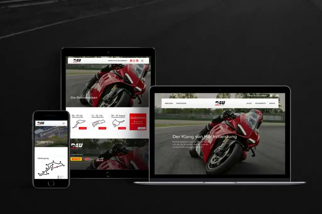 Neue Website für Ducati mit verbesserter Benutzerfreundlichkeit