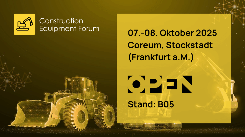 Construction Equipment Forum 2025 am 07.-08. Oktober Visual, 2 Bagger