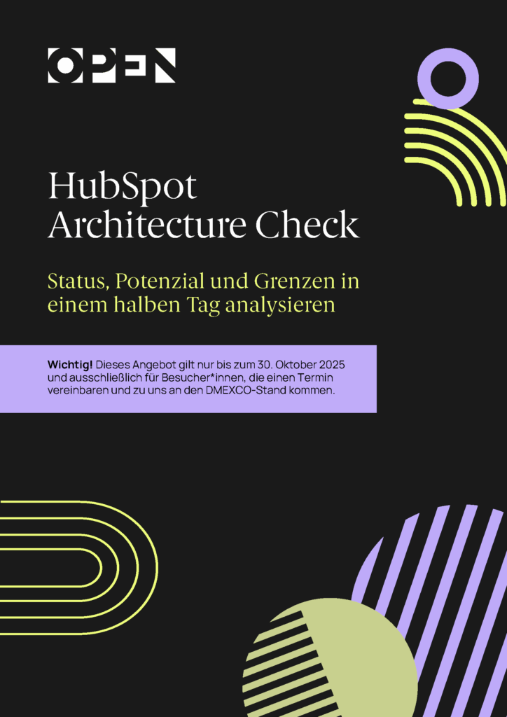 Architecture Check HubSpot DMEXCO 2025