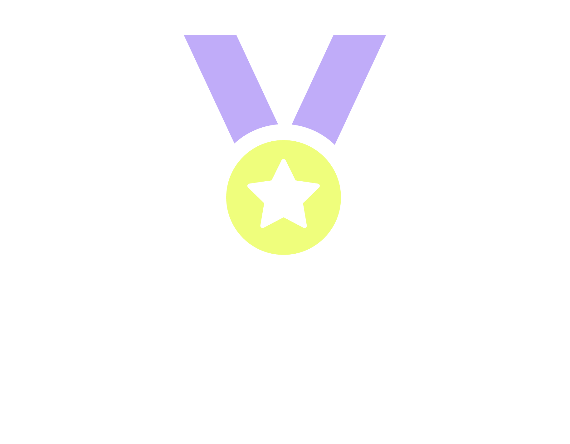 Goldmedallie die den Gewinn des First Mover Vorteils darstellt