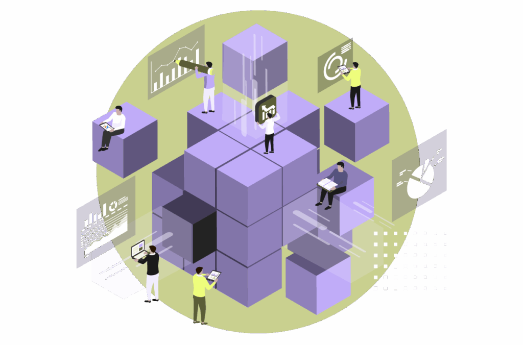 Visual wie sich die Integration durch viele einzelne Teilbausteine bezahlt macht