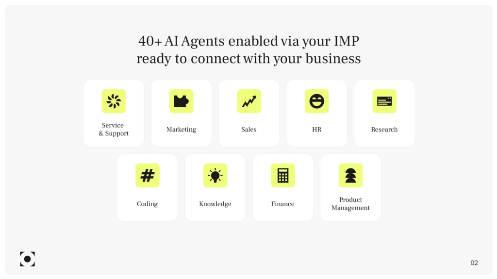 OPEN AI Agents Catalogue, Übersichtsseite der 40+ AI Use Cases